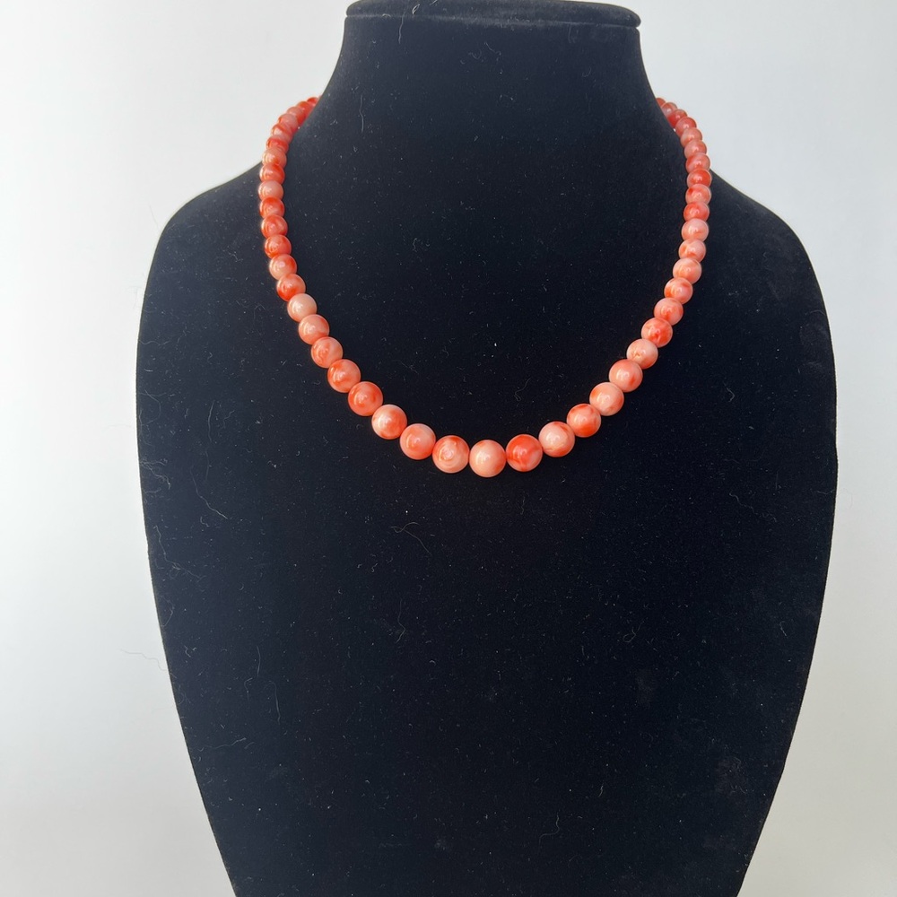 Elegant Coral Beaded Necklace